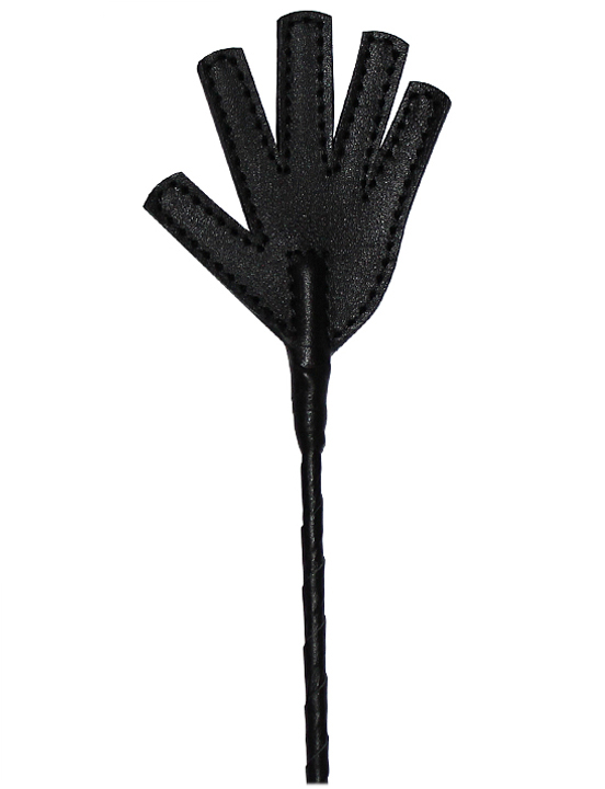 картинка Стек витой, наконечник «ладошка», чёрный, 830 мм от магазина ErosMania