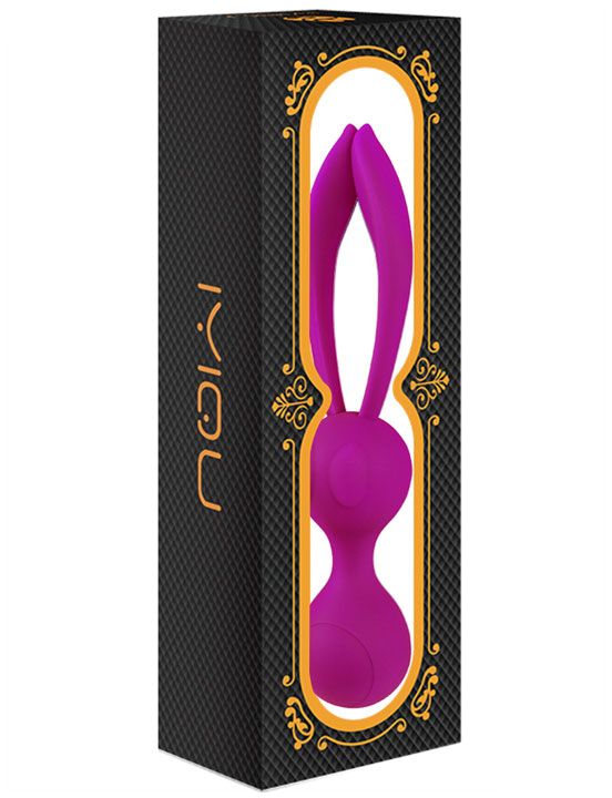 картинка Шарики вагинальные Rabbit, сплошной силикон, розовые, 160x32,5 мм от магазина ErosMania