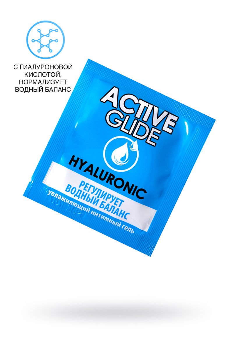 картинка Увлажняющий интимный гель ACTIVE GLIDE HYALURONIC, 3 г 20шт в упаковке от магазина ErosMania