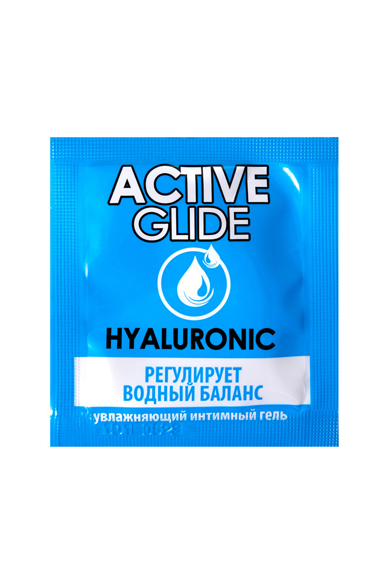 картинка Увлажняющий интимный гель ACTIVE GLIDE HYALURONIC, 3 г 20шт в упаковке от магазина ErosMania