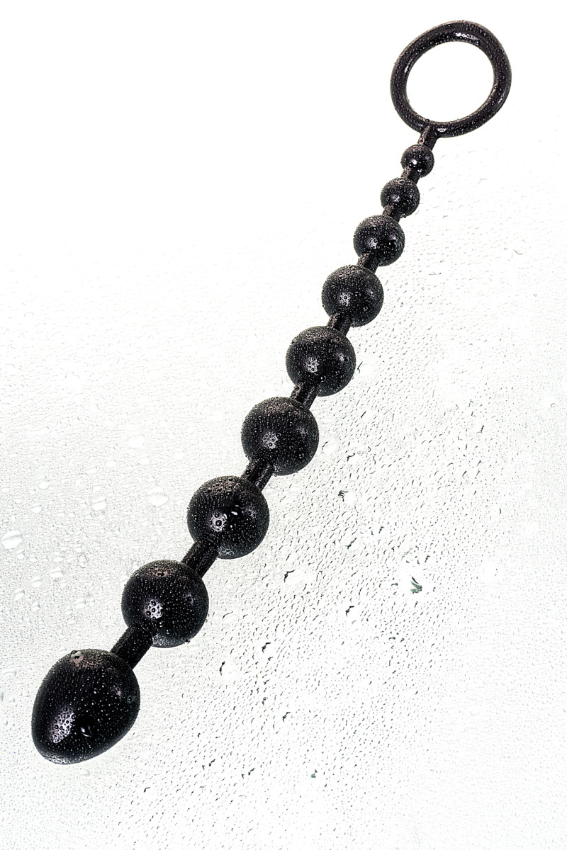 картинка Анальная цепочка Toyfa A-toys Talis, TPE, черный, 28,3 см от магазина ErosMania