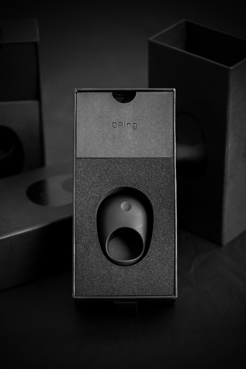 картинка Эрекционное кольцо на пенис OIVITA, ORing Plus, силикон, черный, 6.5  см от магазина ErosMania