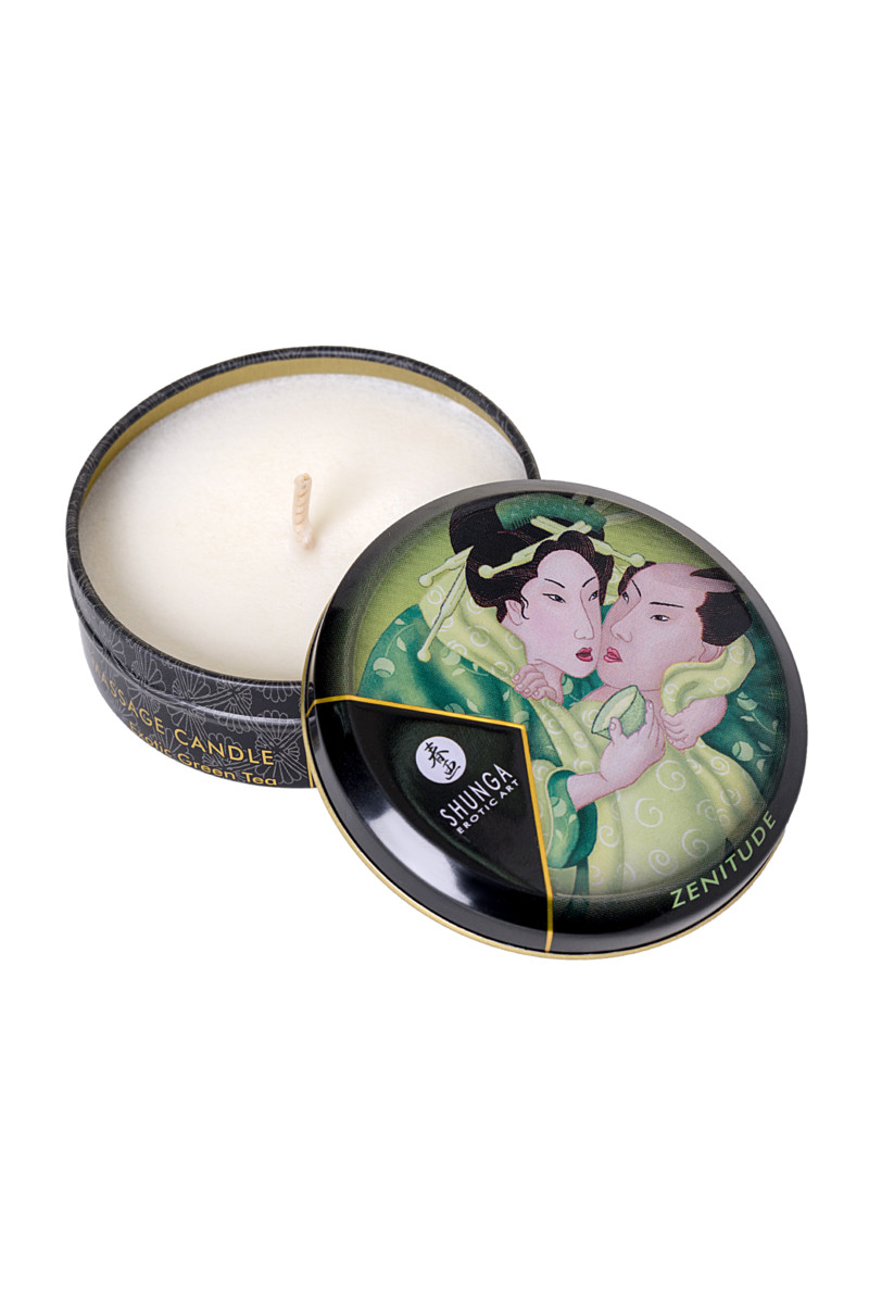 картинка Массажное аромамасло Shunga Zenitude, зелёный чай, 30 мл от магазина ErosMania