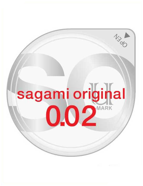 картинка Презервативы Sagami Original 0.02, тонкие, полиуретановые, 2 шт. от магазина ErosMania