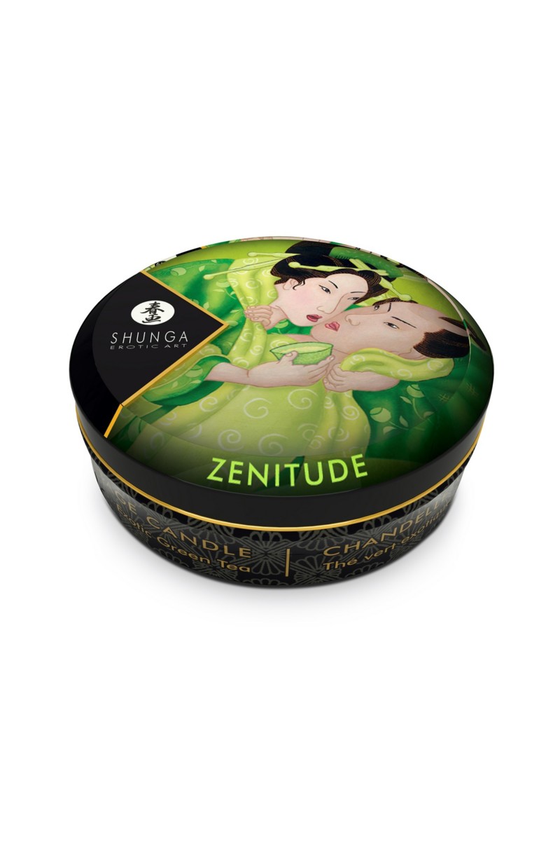 картинка Массажное аромамасло Shunga Zenitude, зелёный чай, 30 мл от магазина ErosMania