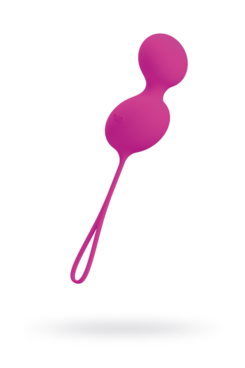 картинка Вагинальные шарики OVO силиконовые, фиолетовые от магазина ErosMania