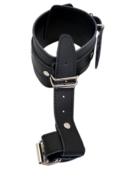 картинка Манжета с фиксацией больших пальцев, чёрная от магазина ErosMania