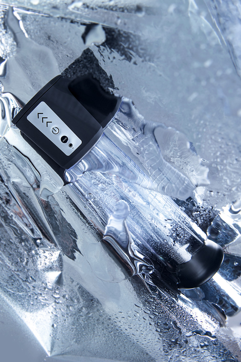 картинка Автоматическая помпа для пениса Sexus Men Expert Gunnar, ABS-пластик, черная, 28 см от магазина ErosMania