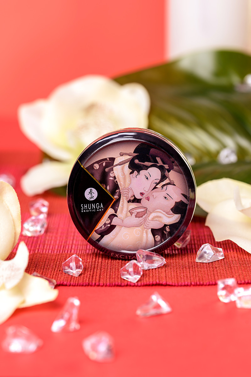 картинка Массажное аромамасло Shunga Excitation, шоколад, 30 мл от магазина ErosMania