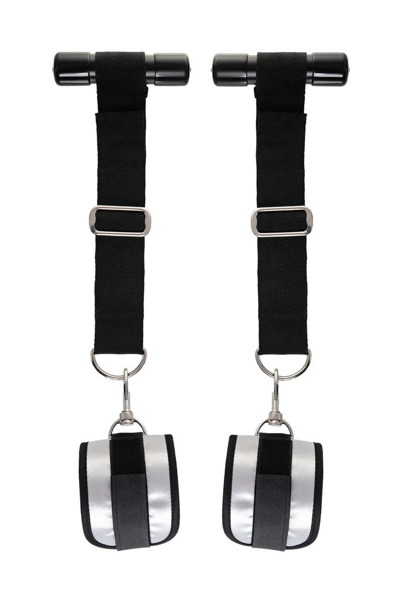 картинка Фиксаторы для рук Anonymo, полиэстер, серебряные, 23 см от магазина ErosMania