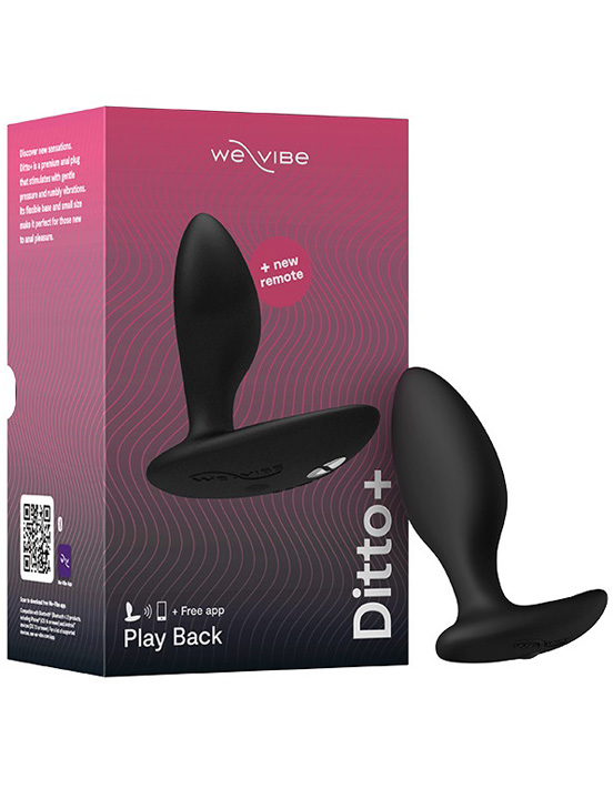 картинка Анальная вибровтулка We-Vibe Ditto+, чёрный от магазина ErosMania