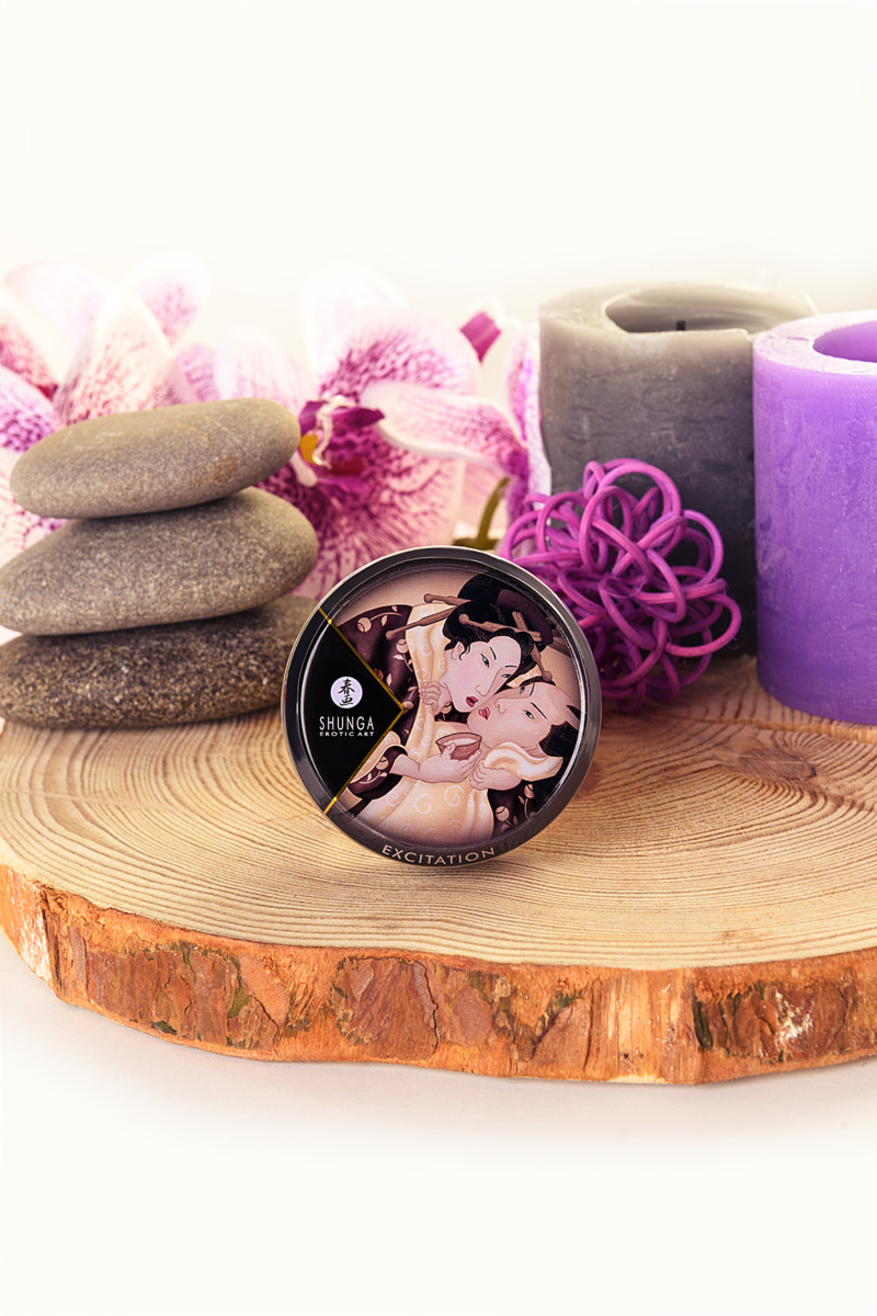 картинка Массажное аромамасло Shunga Excitation, шоколад, 30 мл от магазина ErosMania