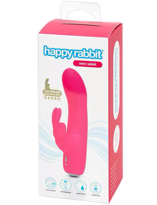 картинка Минивибратор Happy Rabbit, розовый от магазина ErosMania