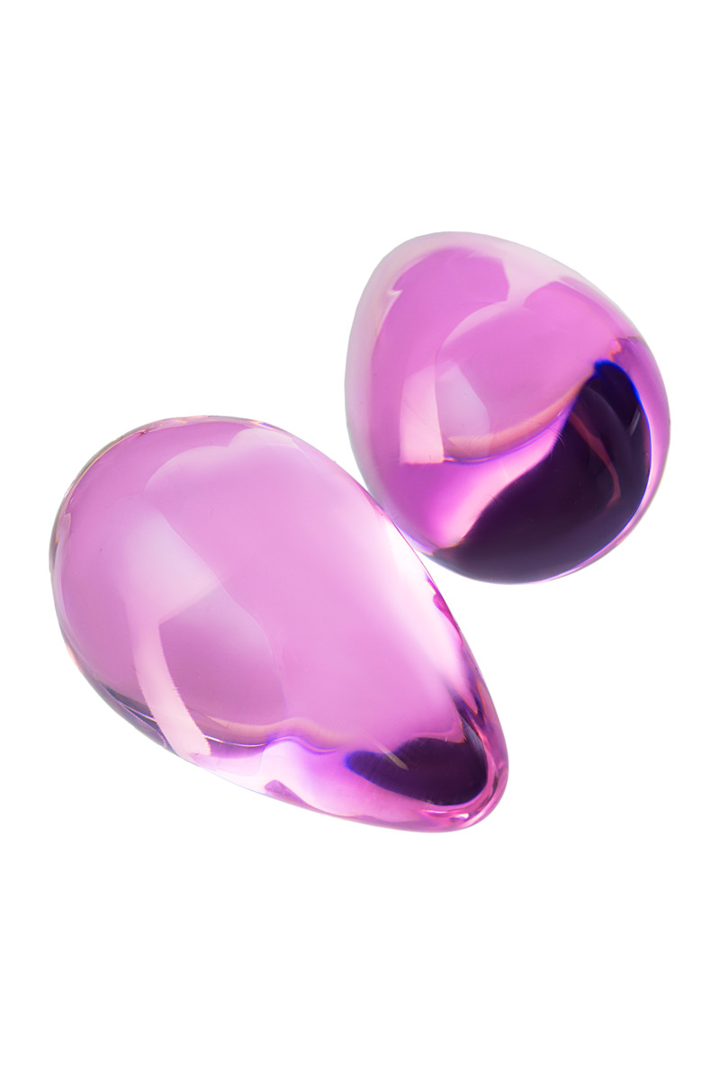 картинка Вагинальные шарики Sexus Glass, стекло, розовые, Ø 2,7 см от магазина ErosMania