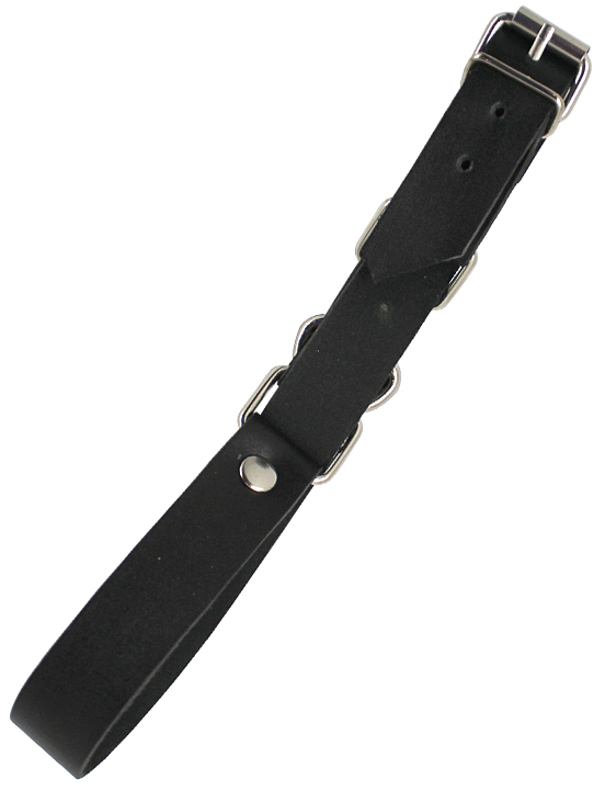 картинка Наручи ременные с полукольцом, чёрные, размер универсальный от магазина ErosMania