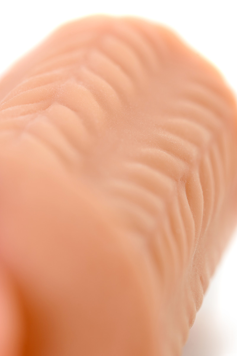 картинка Мастурбатор реалистичный KOKOS ELEGANCE.004 с вибрацией, TPR, телесный, 16 см от магазина ErosMania