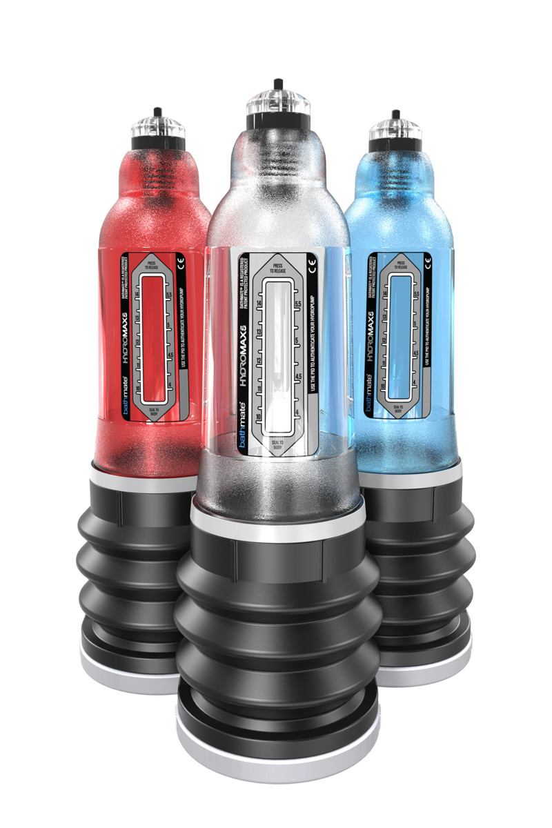 картинка Помпа для пениса Bathmate HYDROMAX5, ABS пластик, голубая, 26 см (аналог Hydromax X20) от магазина ErosMania