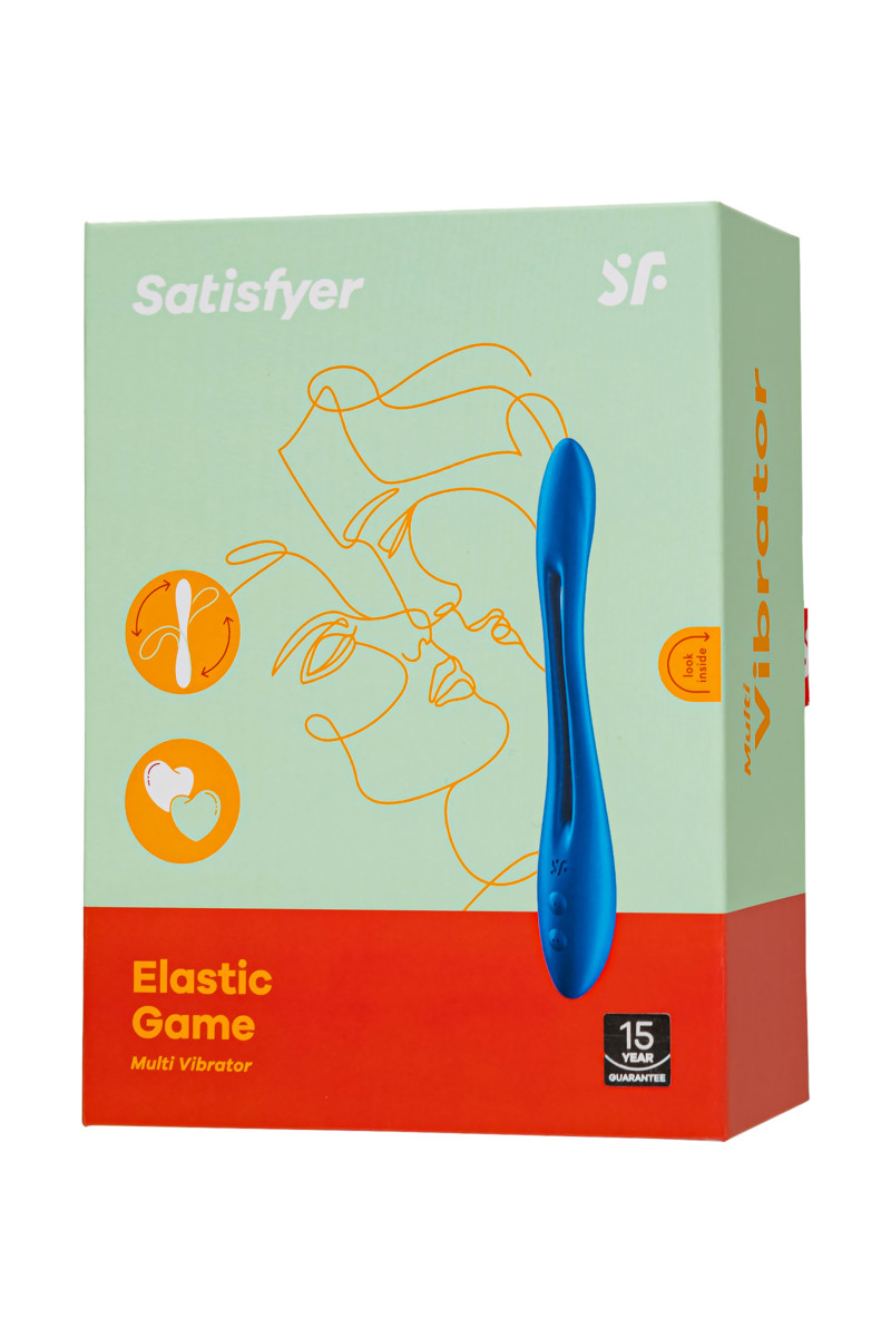 картинка Многофункциональный вибратор для пар Satisfyer Elastic Game, синий от магазина ErosMania