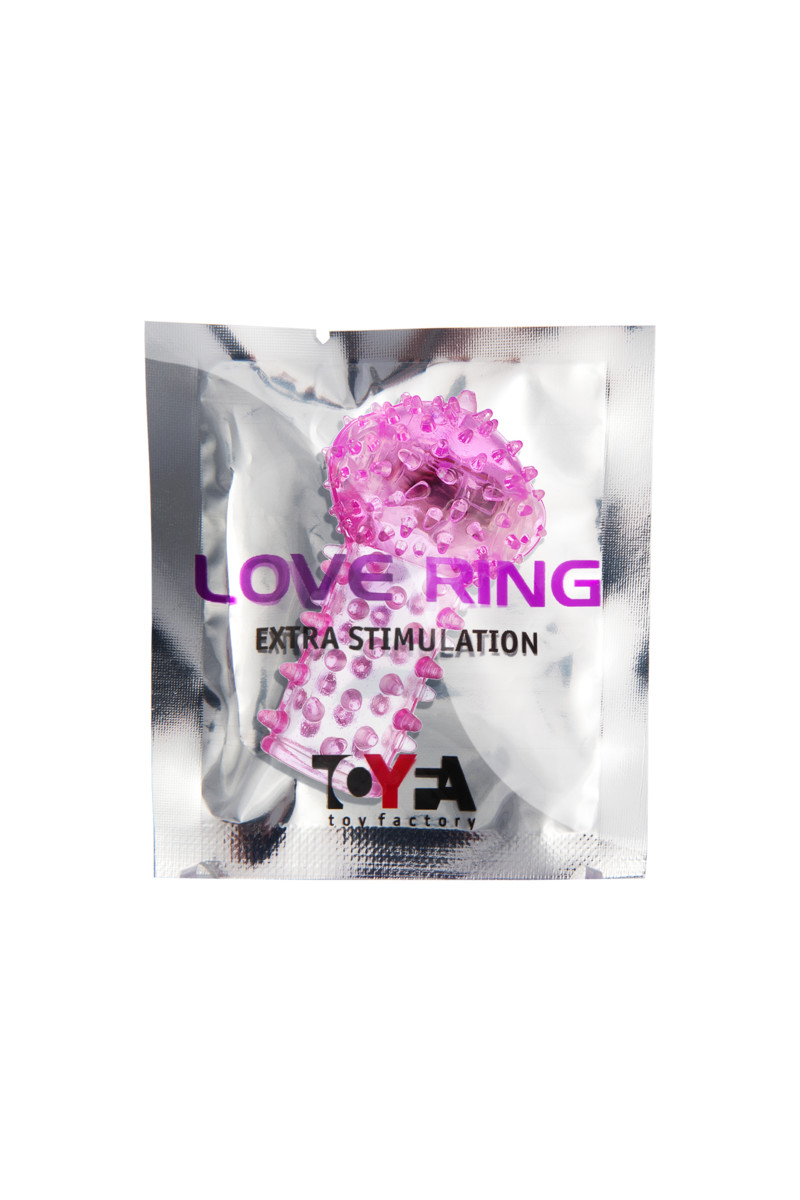 картинка Вибронасадка на палец TOYFA, TPE, розовый, 6,5 см от магазина ErosMania