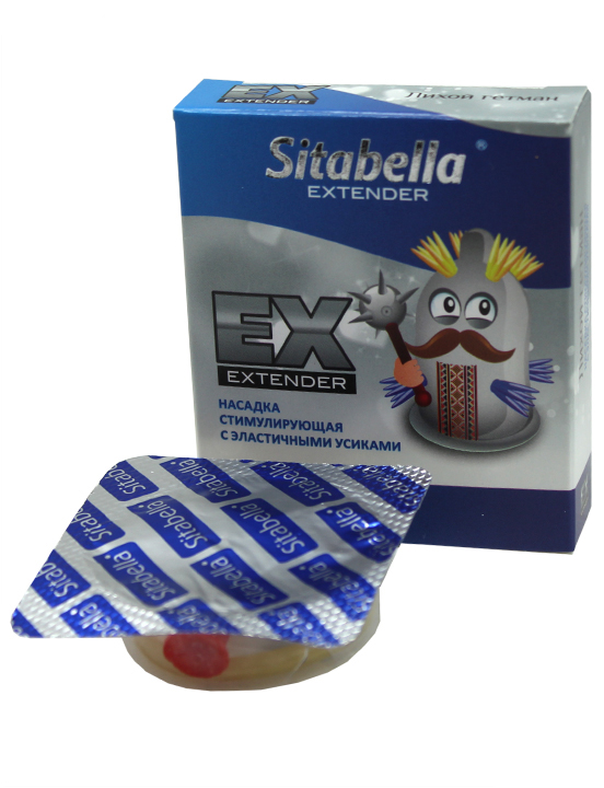 картинка Насадка стимулирующая Extender «Лихой гетман» с эластичными усиками от магазина ErosMania