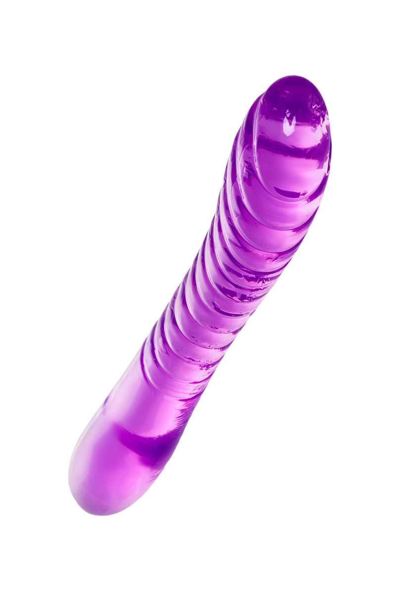 картинка Двусторонний фаллоимитатор A-Toys by TOYFA Frica, TPE, фиолетовый, 23 см от магазина ErosMania