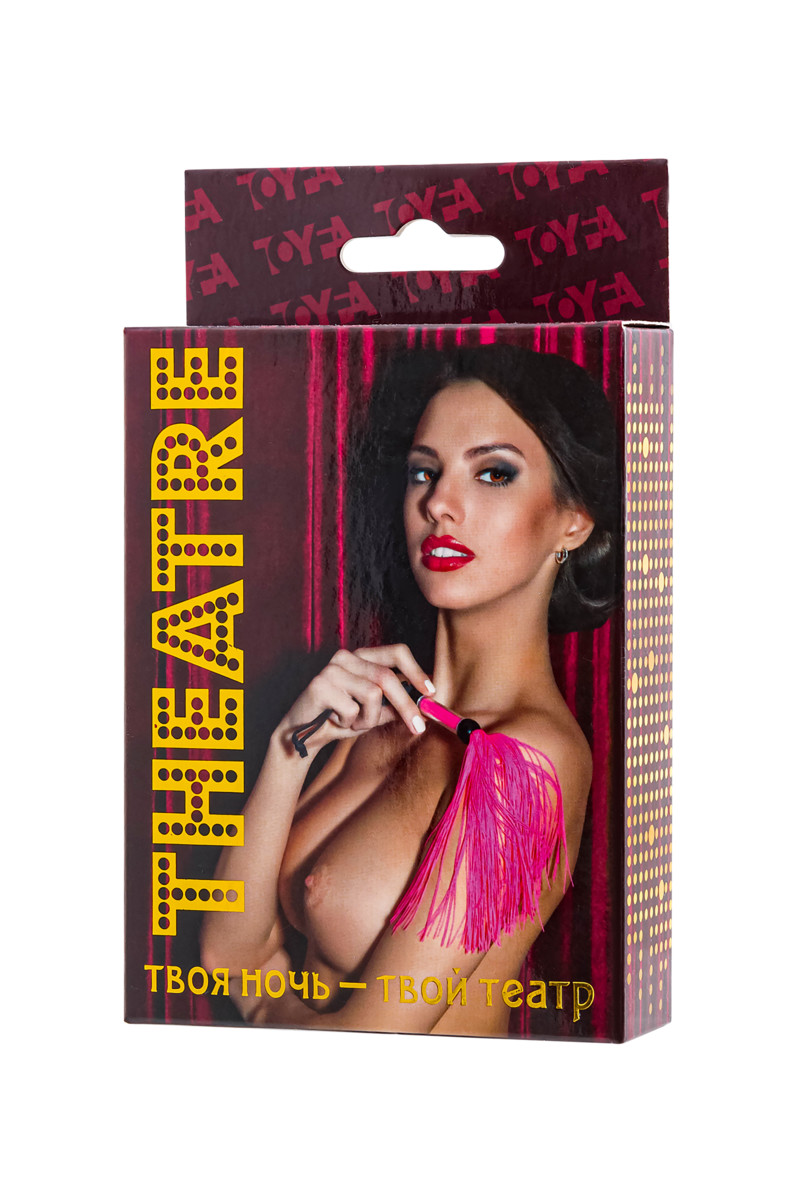 картинка Флоггер TOYFA Theatre с резиновыми хвостами, розовый, 26 см от магазина ErosMania