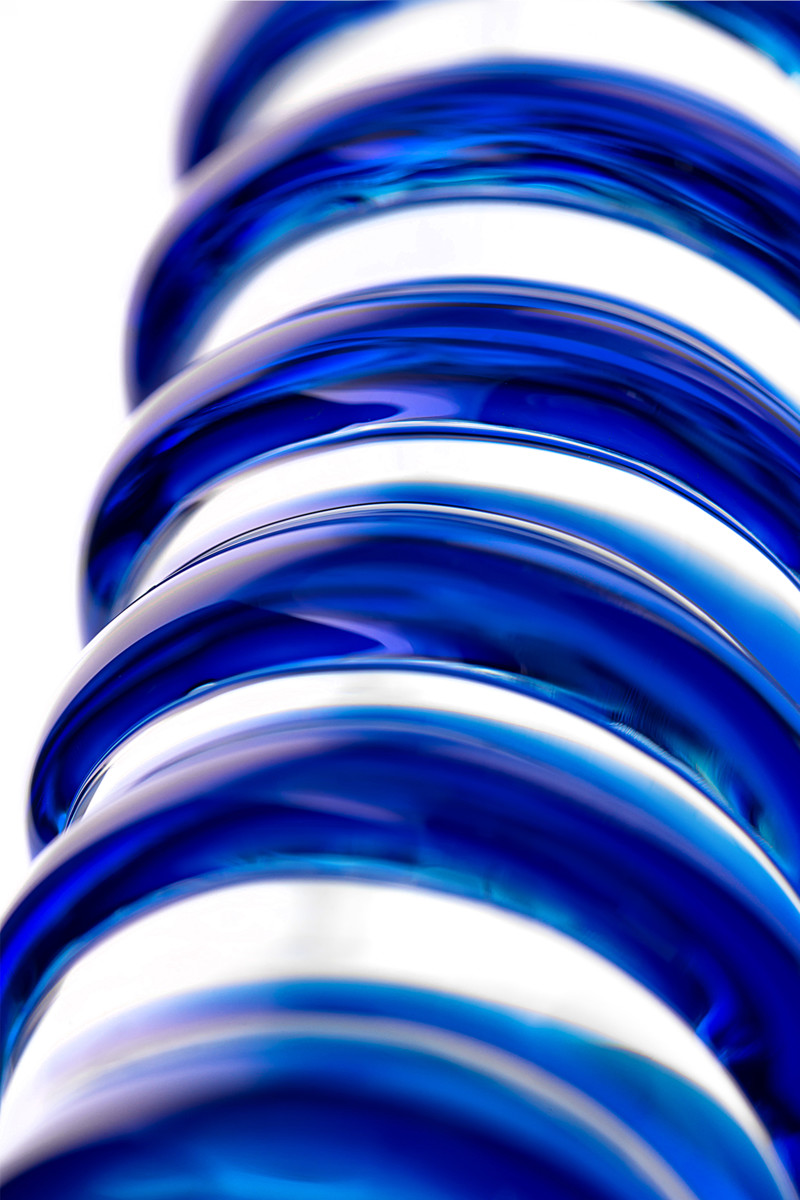 картинка Двусторонний фаллоимитатор Sexus Glass, стекло, прозрачный, 22 см от магазина ErosMania