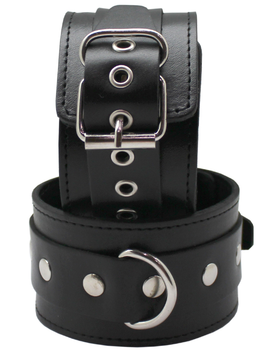 картинка Поножи узкие, без подкладки, чёрные, размер универсальный от магазина ErosMania