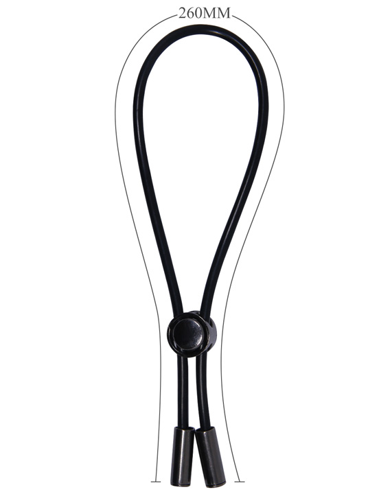 картинка Лассо, силикон, 120 мм, чёрное от магазина ErosMania