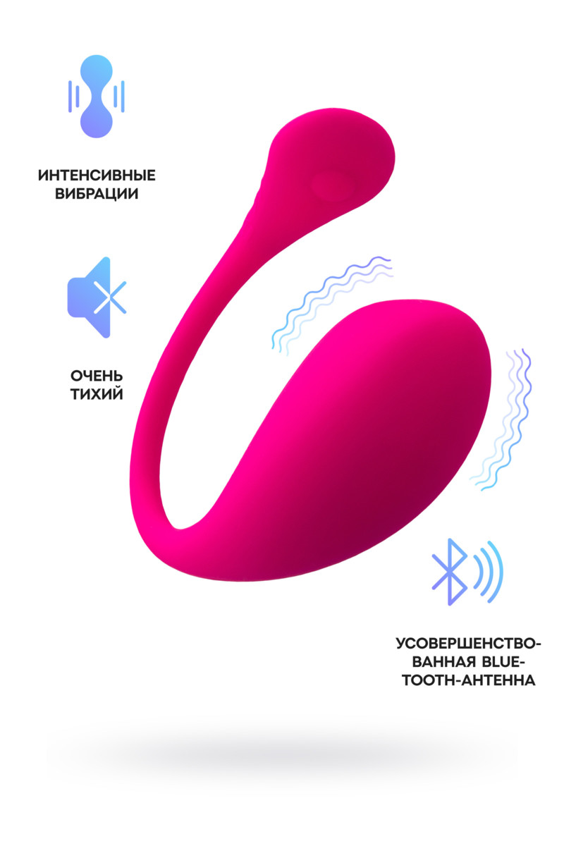 картинка Виброяйцо LOVENSE Lush 3, силикон, розовый, 18 см от магазина ErosMania