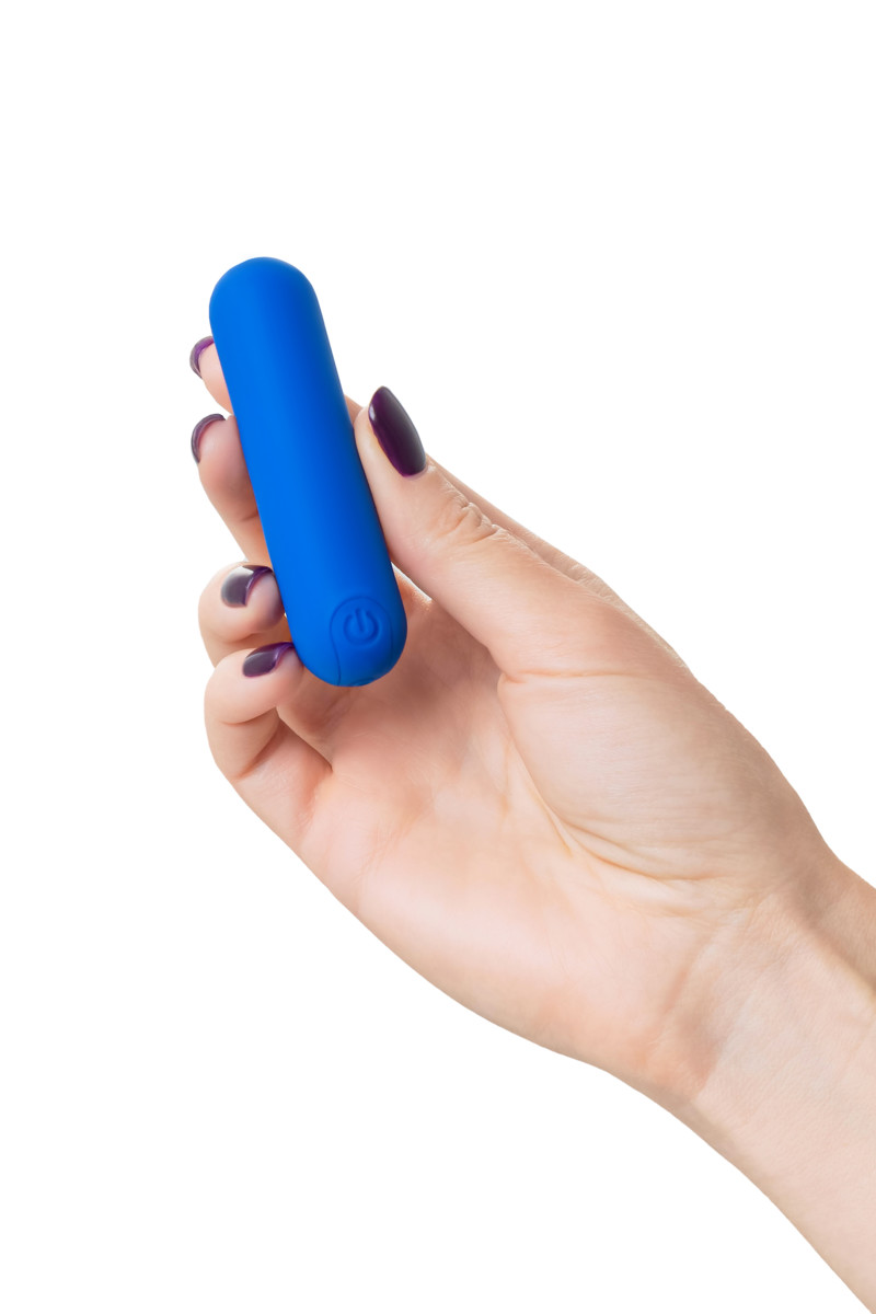 картинка Вибропуля A-Toys NEP, силикон, синий, 8 см от магазина ErosMania