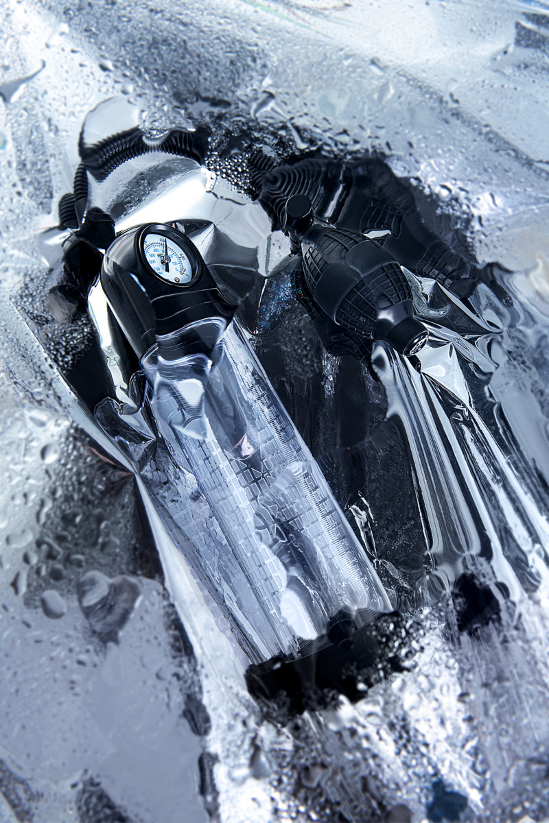 картинка Механическая помпа Sexus Men Training Roald, ABS-пластик, черная, 61 см от магазина ErosMania