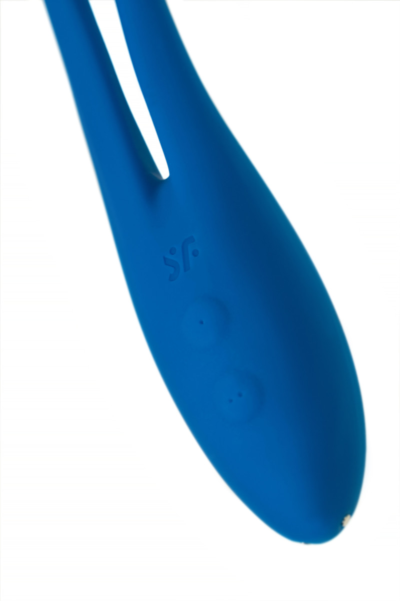 картинка Многофункциональный вибратор для пар Satisfyer Elastic Game, синий от магазина ErosMania