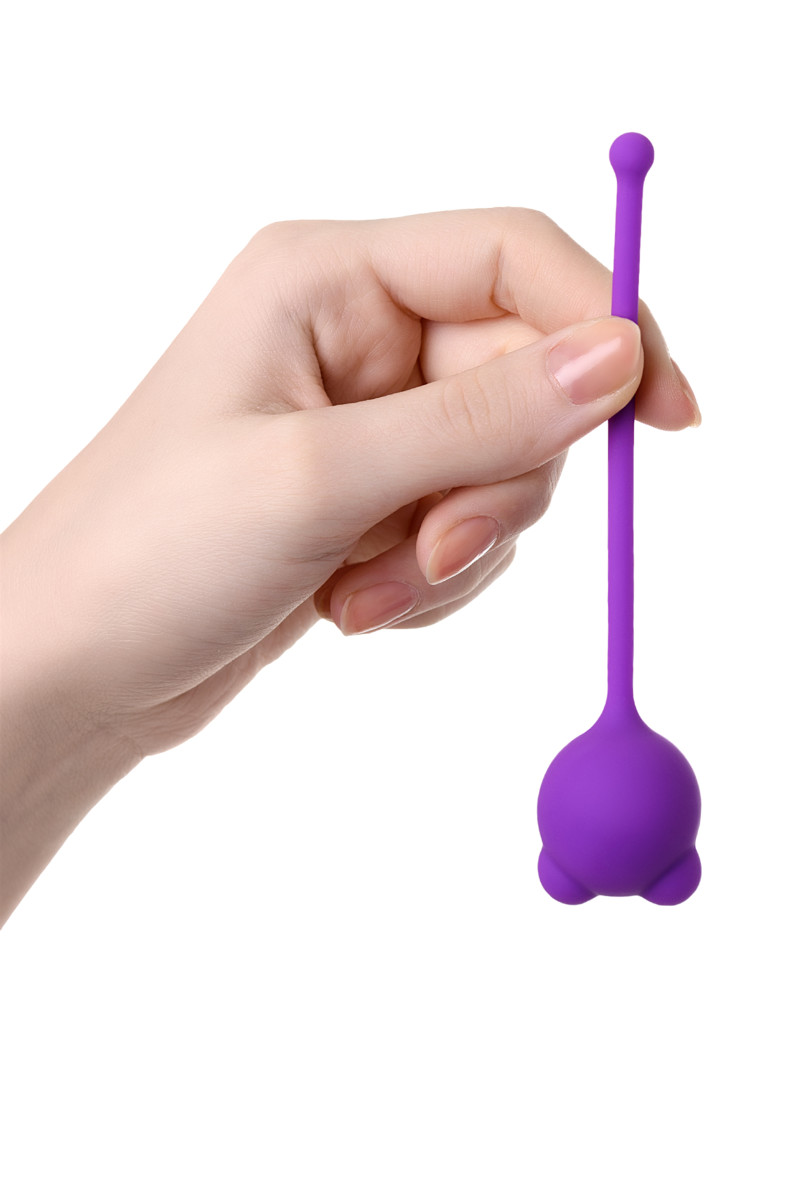 картинка Вагинальный шарик A-Toys by TOYFA Tigo, силикон, фиолетовый, 12,4 см, Ø 2,7 см от магазина ErosMania