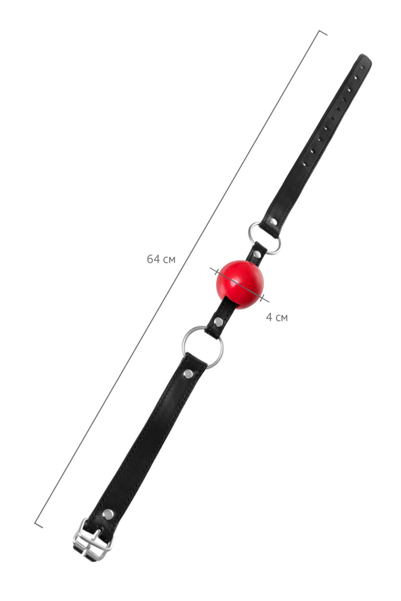 картинка Кляп Anonymo #0305, TPR, красный, 64 см от магазина ErosMania