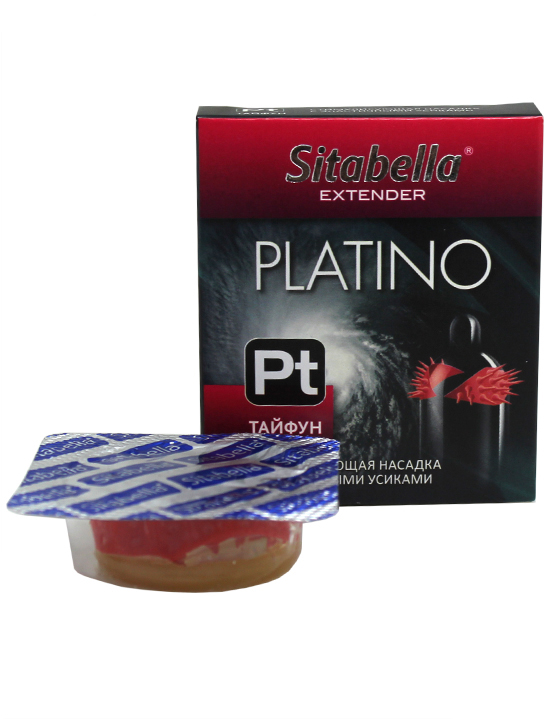 картинка Насадка стимулирующая Extender Platino «Тайфун» с эластичными усиками от магазина ErosMania
