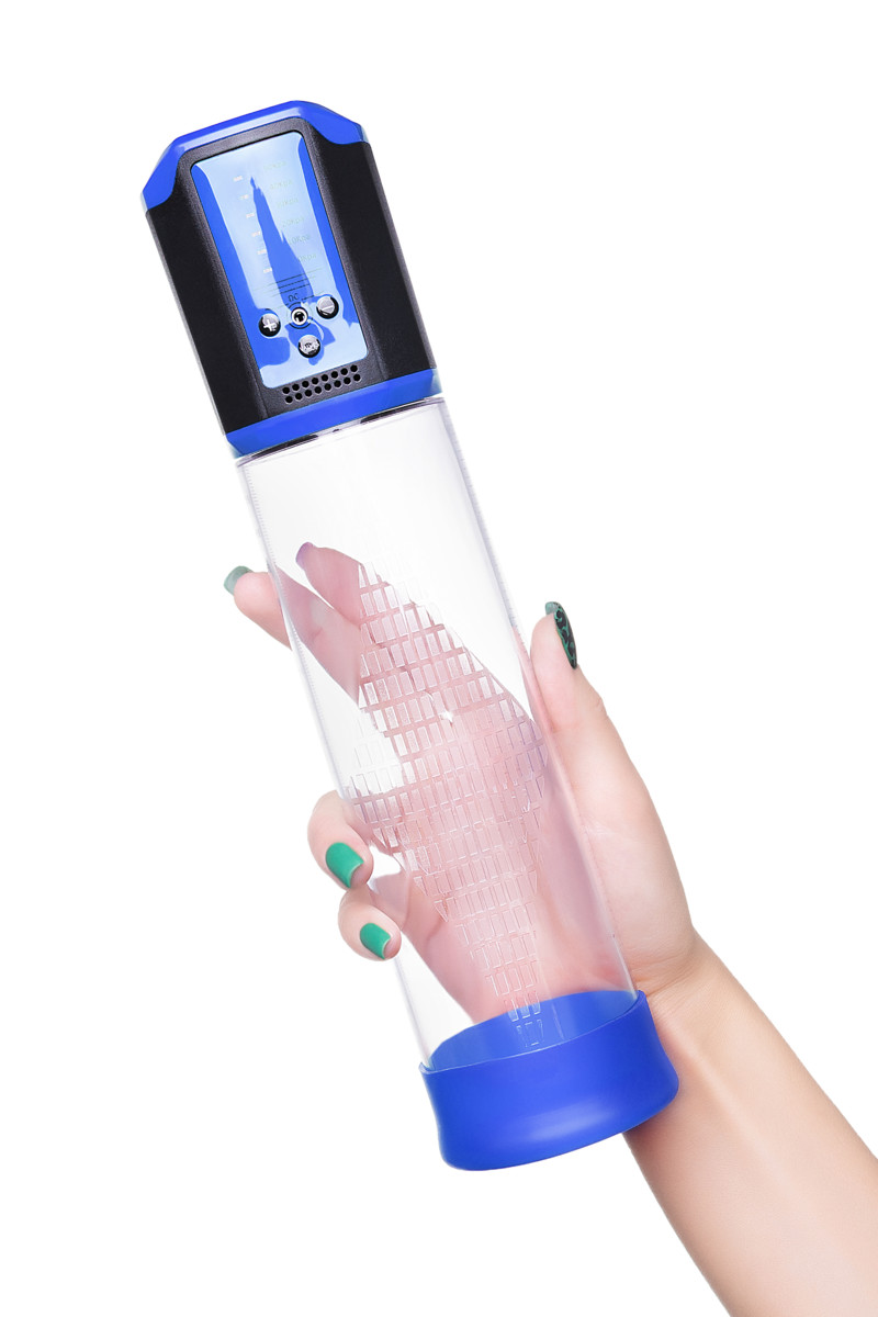 картинка Автоматическая помпа для пениса Sexus Men Expert Ragnar, ABS-пластик, синяя, 29 см от магазина ErosMania