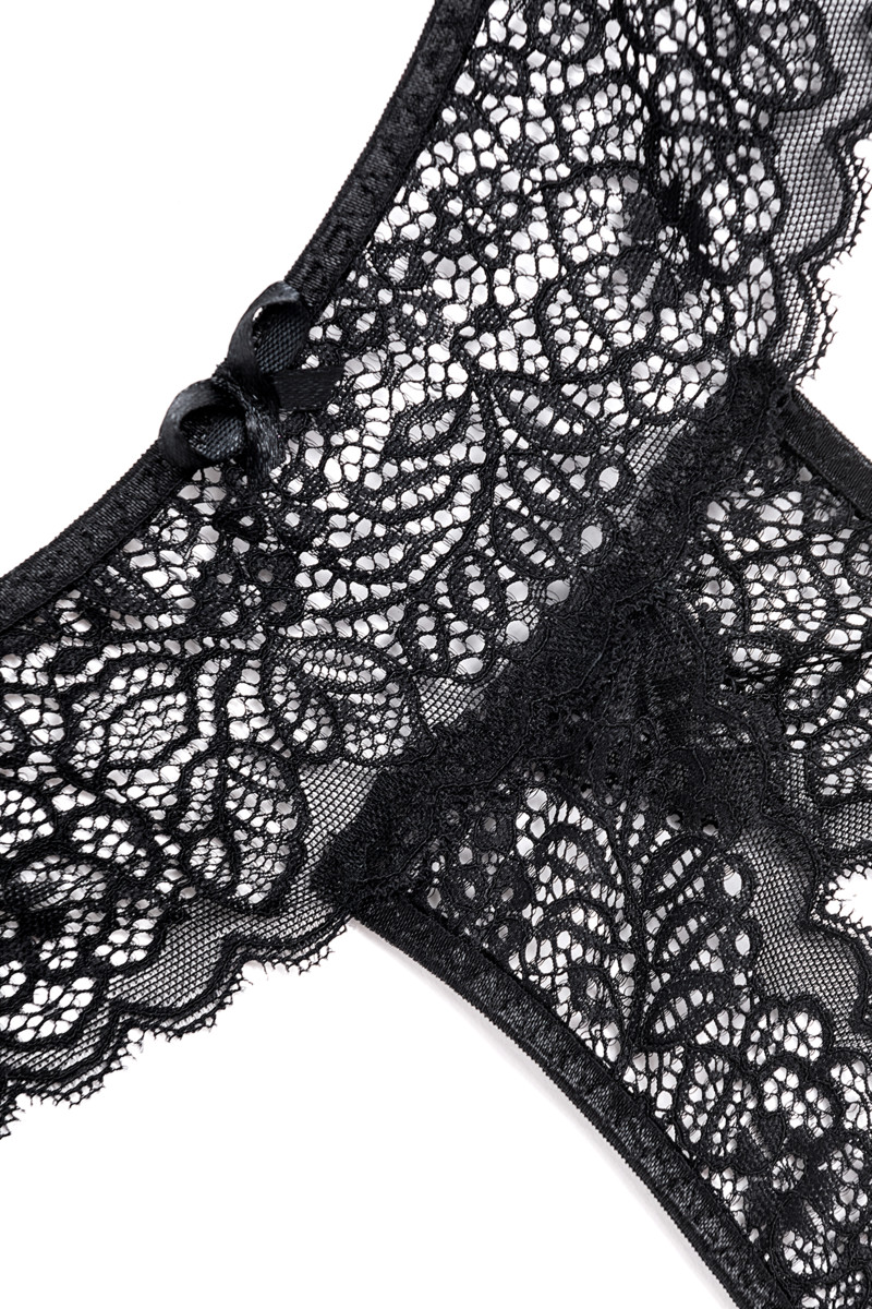 картинка Трусы Eromantica, Juno, с доступом, черные, 48-50 от магазина ErosMania