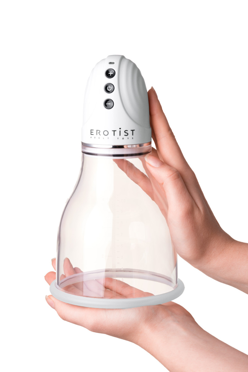 картинка Вакуумная помпа для груди Erotist, ABS пластик, прозрачная, 22 см от магазина ErosMania