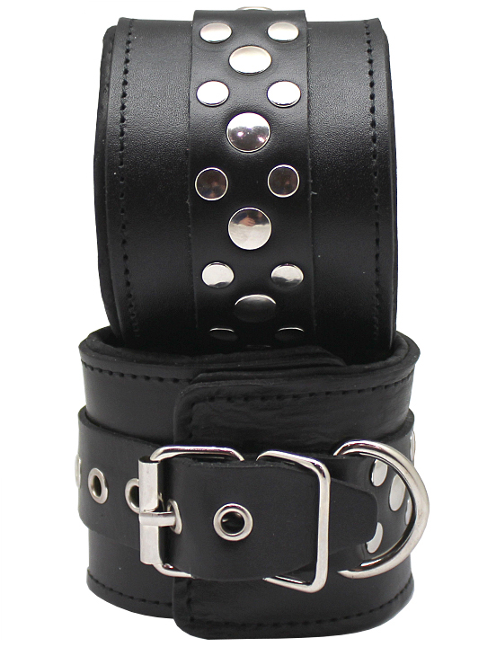 картинка Наручники узкие, на мягкой подкладке, чёрные, размер универсальный от магазина ErosMania