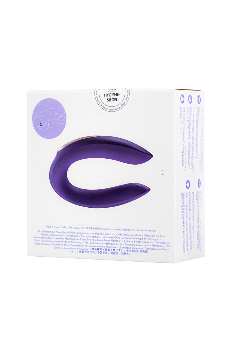 картинка Вибромассажёр для пар Satisfyer Double Partner Plus Remote от магазина ErosMania