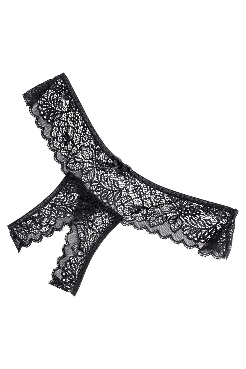 картинка Трусы Eromantica, Juno, с доступом, черные, 54-56 от магазина ErosMania