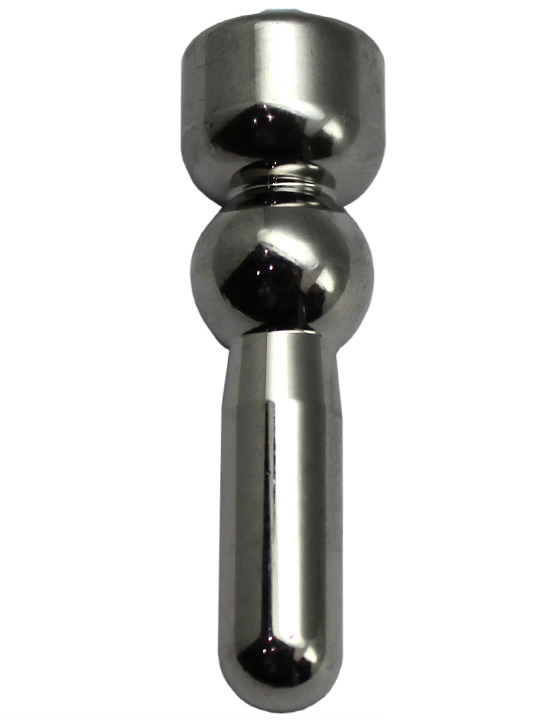 картинка Зонд для пениса, рельефный, с голубым кристаллом, 6x46 мм от магазина ErosMania