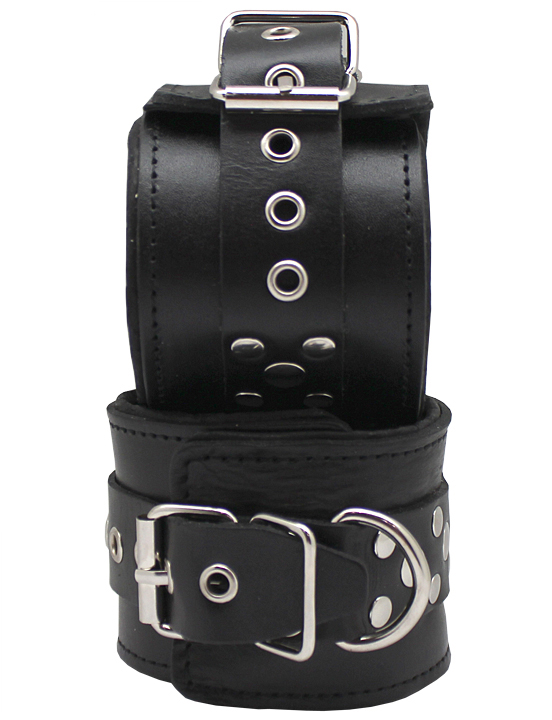 картинка Наручники узкие, на мягкой подкладке, чёрные, размер универсальный от магазина ErosMania