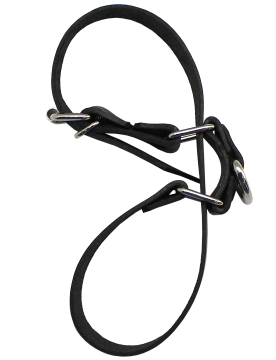 картинка Наручи ременные с полукольцом, чёрные, размер универсальный от магазина ErosMania