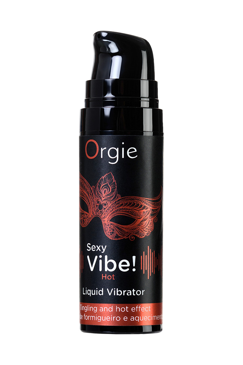 картинка Гель для массажа ORGIE Sexy Vibe Hot с разогревающим и вибрирующим эффектом, 15 мл от магазина ErosMania