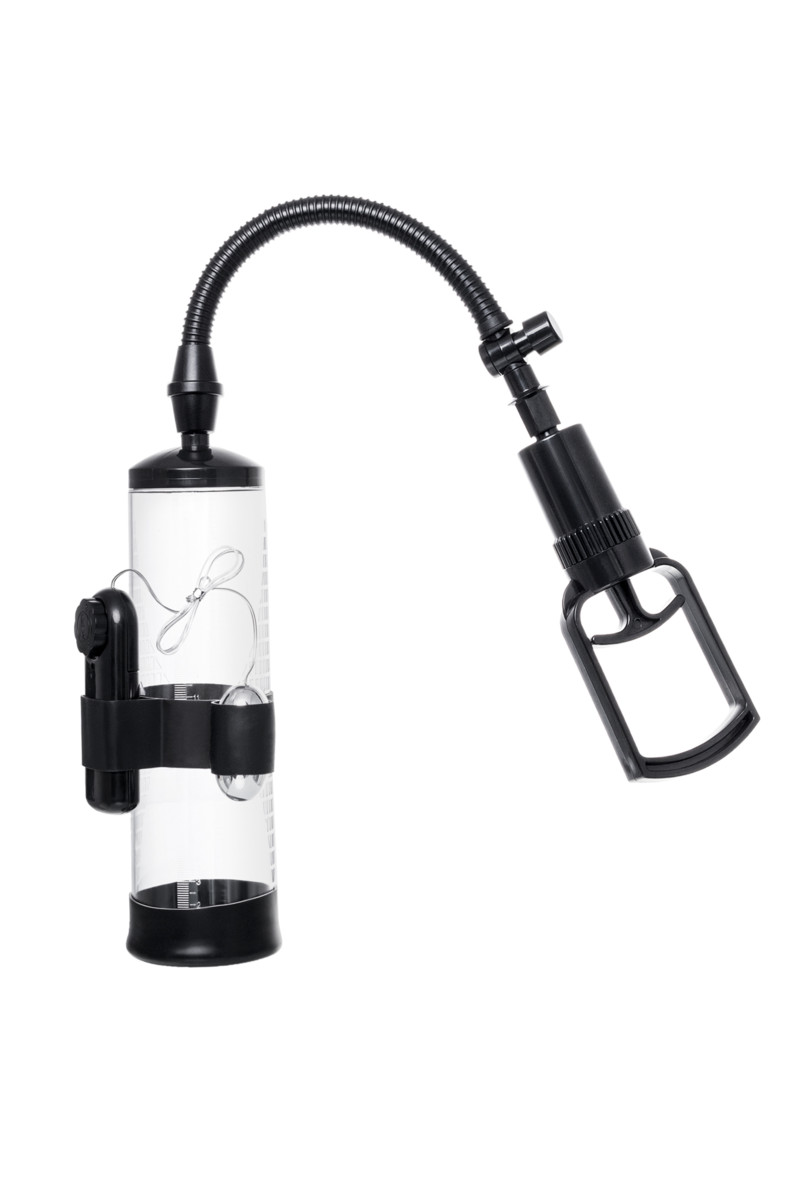 картинка Механическая помпа Sexus Men Training Harald, ABS-пластик, черная, 64 см от магазина ErosMania