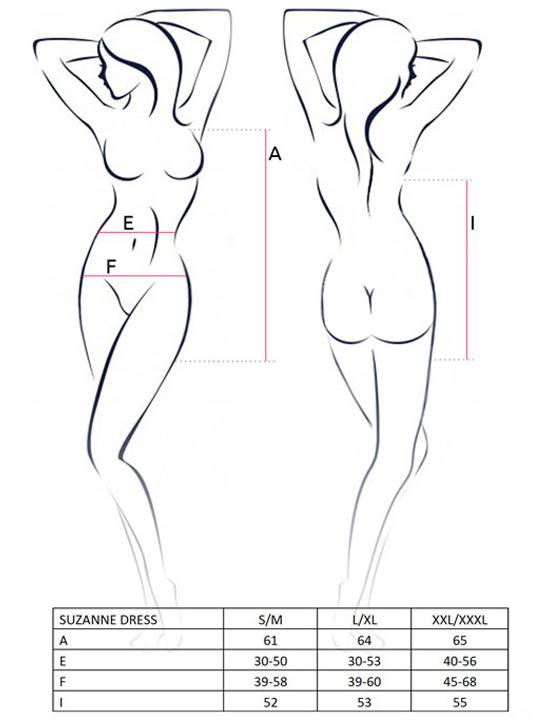 картинка Платье Suzanne, снежный барс, L/XL от магазина ErosMania