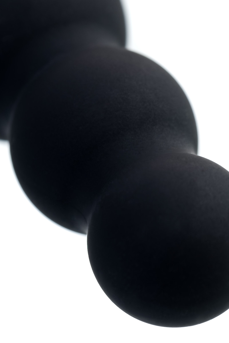 картинка Анальный стимулятор POPO Pleasure by TOYFA Carina, водонепроницаемый, силикон, черный, 19 см, Ø 3 см от магазина ErosMania