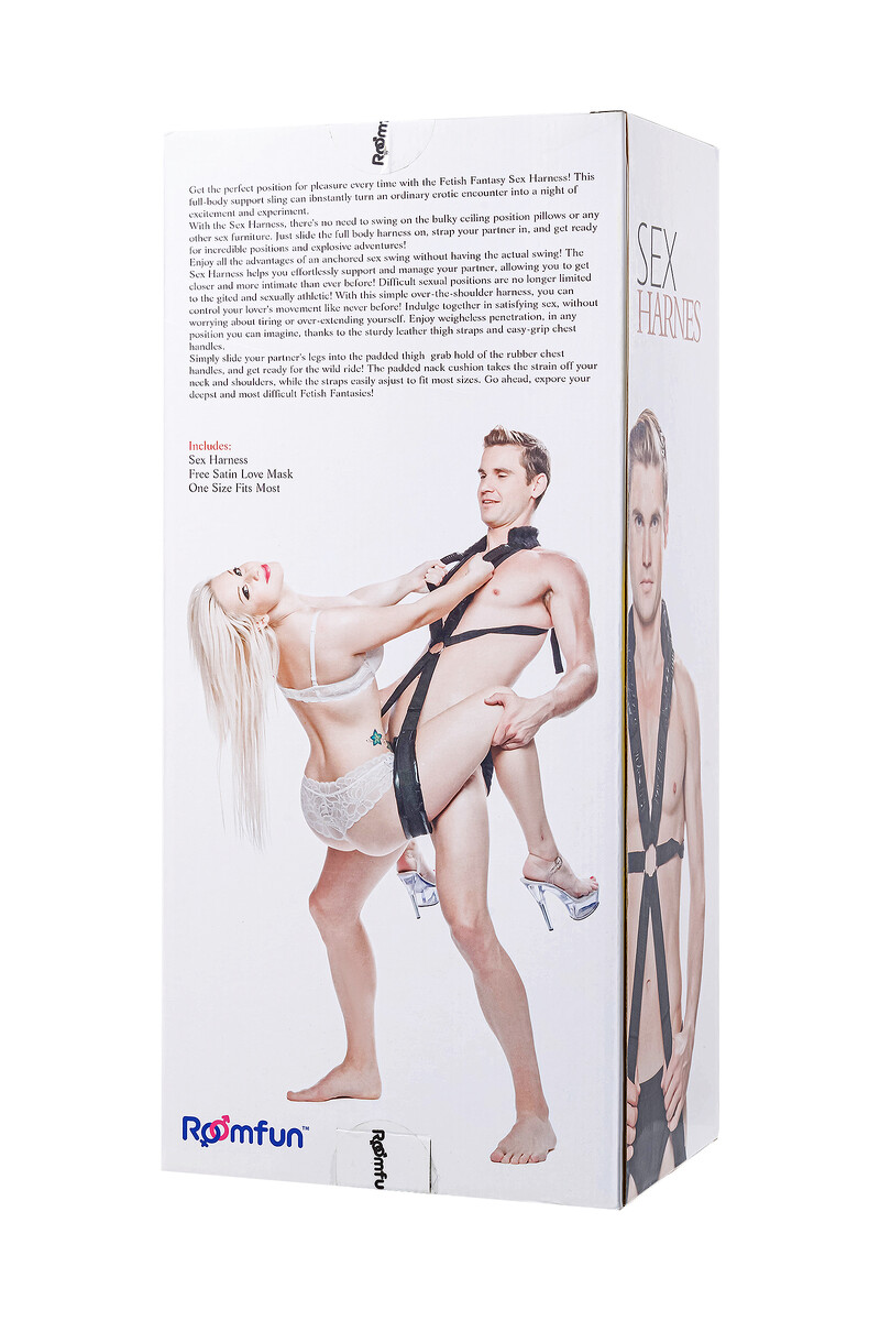 картинка Комплект бондажный Roomfun Sex Harness Bondage на сбруе, черный от магазина ErosMania